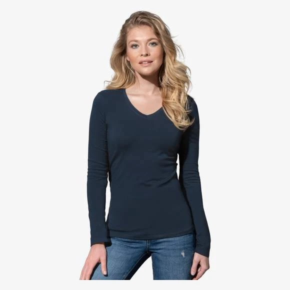 Stedman ST9720 - Claire V-neck Long Sleeve 1 Stedman ST9720 - Claire V-neck Long Sleeve
