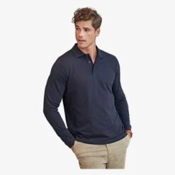 1406 - Luxury LS Stretch Polo