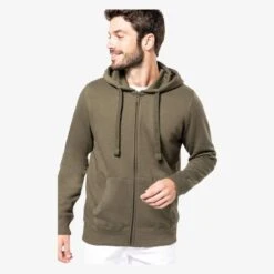 KARIBAN K454 - Sweat-shirt Capuche Zippé Unisexe