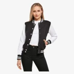 Build Your Brand BY027 - Ladies Sweat College Jacket