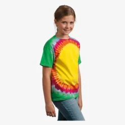 TD006J - Kids Rainbow Sunburst T