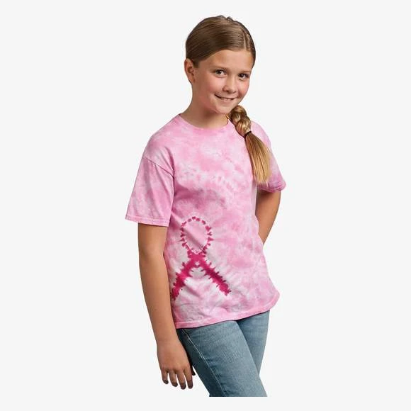 TD007J - Kids Pink Ribbon T 1 TD007J - Kids Pink Ribbon T