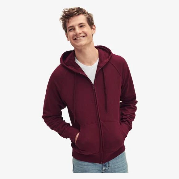 FRUIT OF THE LOOM 62-144-0 - Lightweight Hooded Sweat Jacket 1 FRUIT OF THE LOOM 62-144-0 - Lightweight Hooded Sweat Jacket