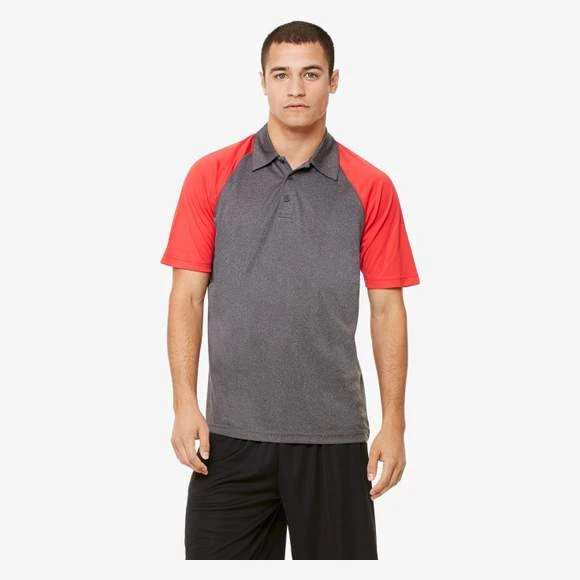 M1829 - Unisex Performance 3-Button Raglan Polo 1 M1829 - Unisex Performance 3-Button Raglan Polo