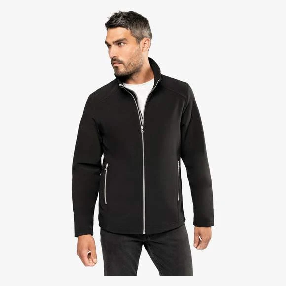 KARIBAN K424 - Veste Softshell 2 Couches Homme 1 KARIBAN K424 - Veste Softshell 2 Couches Homme