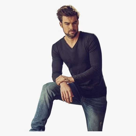1460 - Men´s V-Neck T-Shirt Longsleeve 1 1460 - Men´s V-Neck T-Shirt Longsleeve