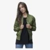 Build Your Brand BY044 - Ladies Nylon Bomber Jacket
