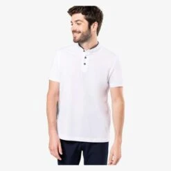 KARIBAN K223 - Polo Col Mao Manches Courtes Homme