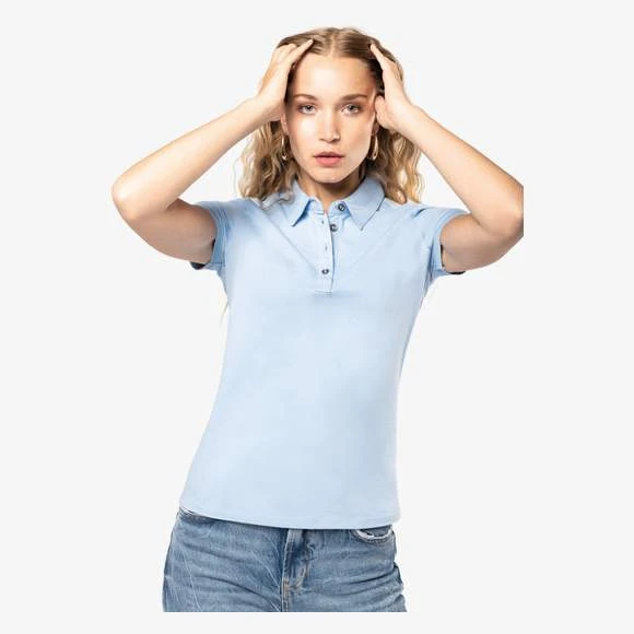 KARIBAN K263 - Polo Jersey Manches Courtes Femme 1 KARIBAN K263 - Polo Jersey Manches Courtes Femme