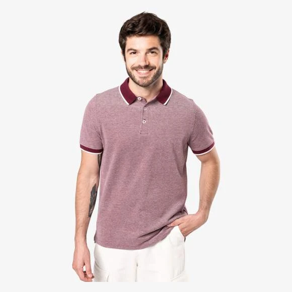 KARIBAN K266 - Polo Bicolore Homme 1 KARIBAN K266 - Polo Bicolore Homme