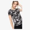 KARIBAN K3031 - T-shirt Camo Manches Courtes Femme
