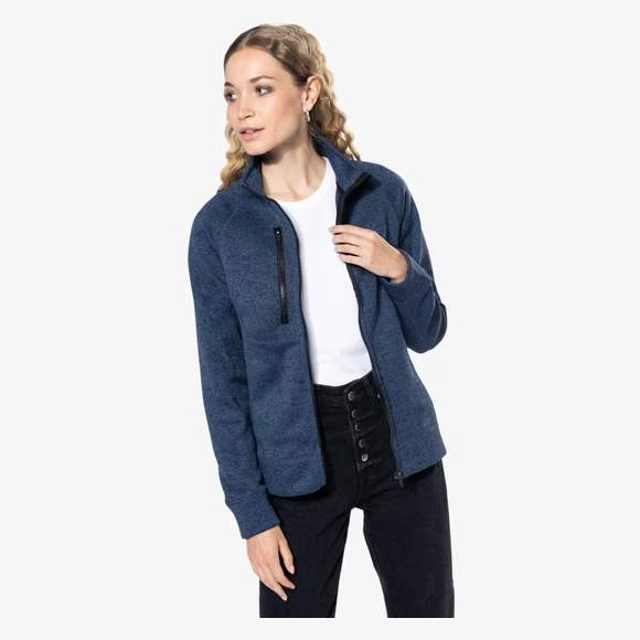 KARIBAN K9107 - Veste Zippée Chinée Femme 1 KARIBAN K9107 - Veste Zippée Chinée Femme