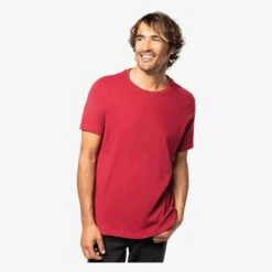 KARIBAN KV2106 - T-shirt Vintage Manches Courtes Homme