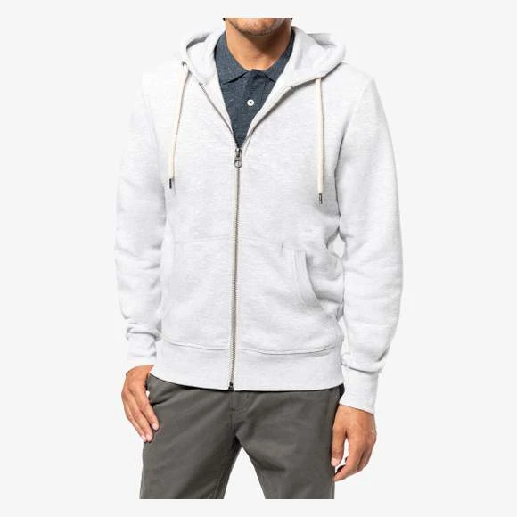 KARIBAN KV2306 - Sweat-shirt Vintage Zippé à Capuche Homme 1 KARIBAN KV2306 - Sweat-shirt Vintage Zippé à Capuche Homme