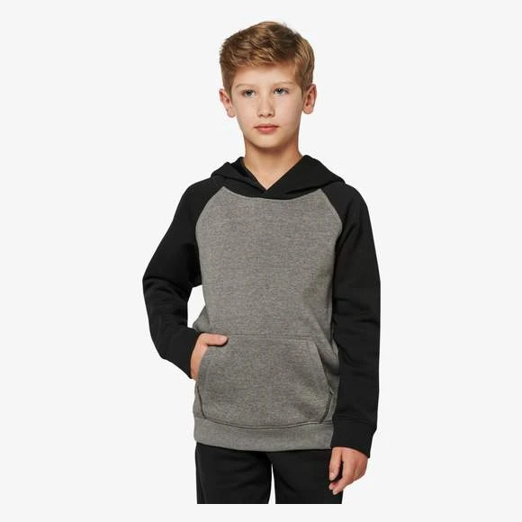 PROACT PA370 - Sweat-shirt Capuche Bicolore Enfant 1 PROACT PA370 - Sweat-shirt Capuche Bicolore Enfant