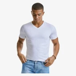R-103M-0 - Men's Pure Organic V-Neck Tee