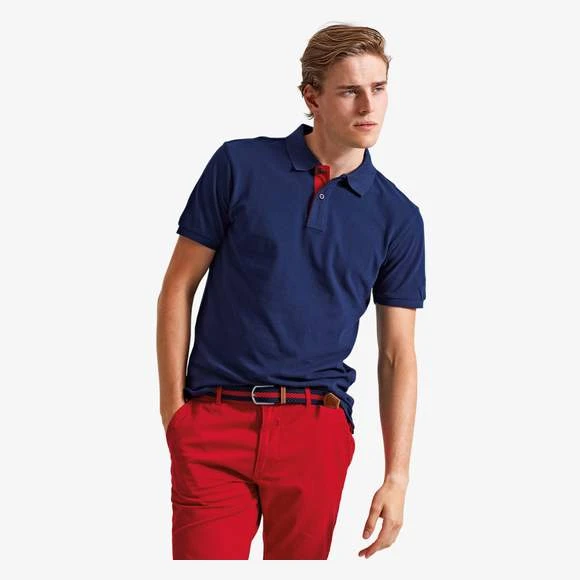 AQ012 - Polo Contrasté Coupe Classique Homme 1 AQ012 - Polo Contrasté Coupe Classique Homme