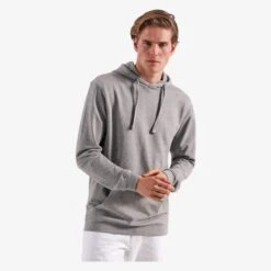 AQ045 - Sweat à Capuche Homme Délavé Vintage « Coastal » En Mailles Bouclettes