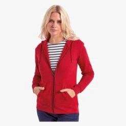 AQ081 - Sweat à Capuche Femme Zippé Bio