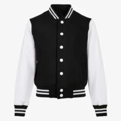 Build Your Brand BY187 - Kids Organic Sweat College Jacket