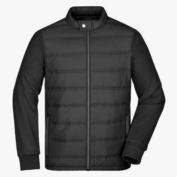 James & Nicholson JN1124 - Men´s Hybrid Sweat Jacket 1 James & Nicholson JN1124 - Men´s Hybrid Sweat Jacket