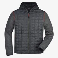 James & Nicholson JN772 - Men´s Knitted Hybrid Jacket