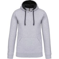 KARIBAN K446 - Sweat à Capuche Bicolore -Nicholson Boutique aHR0cDovL21lZGlhMi5kZXNpZ25wYXJ0bmVyLmZyL2MvcC80ODgwLzQ4ODAtMTY1NzYtMS5qcGc
