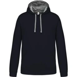 KARIBAN K446 - Sweat à Capuche Bicolore -Nicholson Boutique aHR0cDovL21lZGlhMi5kZXNpZ25wYXJ0bmVyLmZyL2MvcC80ODgwLzQ4ODAtNTQwNy0xLmpwZw