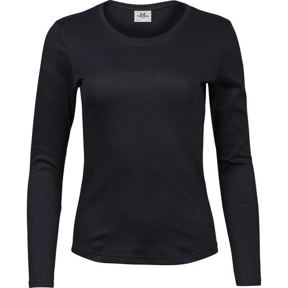 590 - Ladies LS Interlock T-Shirt 2 590 - Ladies LS Interlock T-Shirt – Image 2