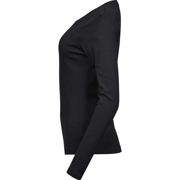 590 - Ladies LS Interlock T-Shirt 4 590 - Ladies LS Interlock T-Shirt – Image 4