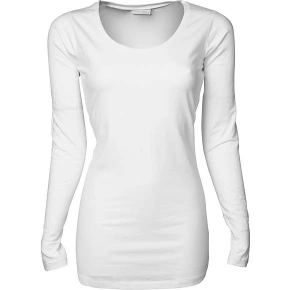 457 - Ladies Stretch LS Tee Extra Lang 2 457 - Ladies Stretch LS Tee Extra Lang – Image 2