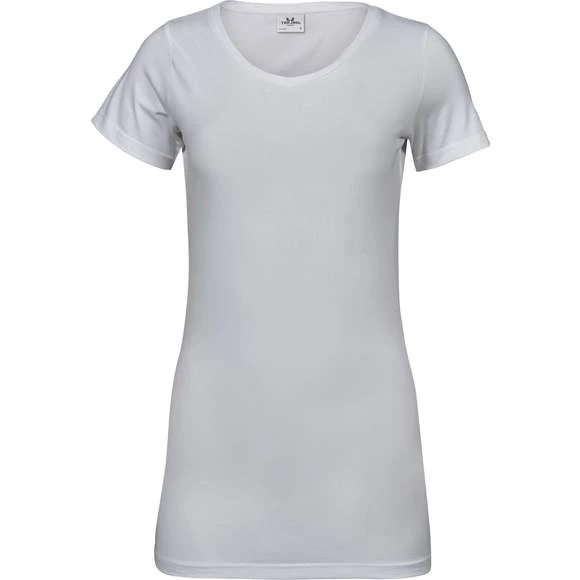 455 - Ladies Stretch Tee Extra Long 6 455 - Ladies Stretch Tee Extra Long – Image 6