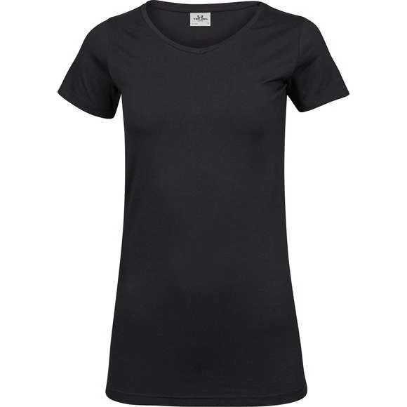 455 - Ladies Stretch Tee Extra Long 2 455 - Ladies Stretch Tee Extra Long – Image 2