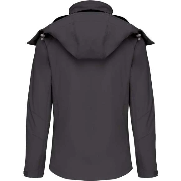 KARIBAN K414 - Veste Softshell à Capuche Femme 3 KARIBAN K414 - Veste Softshell à Capuche Femme – Image 3