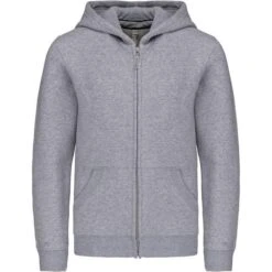 KARIBAN K455 - Sweat-shirt Capuche Zippé Enfant -Nicholson Boutique aHR0cDovL21lZGlhMi5kZXNpZ25wYXJ0bmVyLmZyL2MvcC82ODU1LzY4NTUtMzY3Mi0xLmpwZw