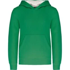 KARIBAN K453 - Sweat-shirt Capuche Contrastée Enfant -Nicholson Boutique aHR0cDovL21lZGlhMi5kZXNpZ25wYXJ0bmVyLmZyL2MvcC82ODUzLzY4NTMtNTQwNS0xLmpwZw