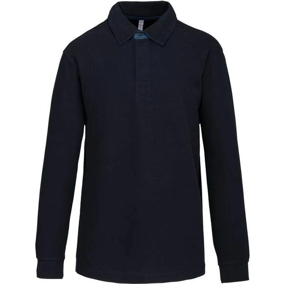 KARIBAN K221 - French Rib - Polo Côtelé Manches Longues 2 KARIBAN K221 - French Rib - Polo Côtelé Manches Longues – Image 2