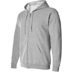 Gildan 18600 - Adult Full Zip Hooded Sweatshirt -Nicholson Boutique aHR0cDovL21lZGlhMi5kZXNpZ25wYXJ0bmVyLmZyL2MvcC83NjMvNzYzLTE4Ny0xLmpwZw
