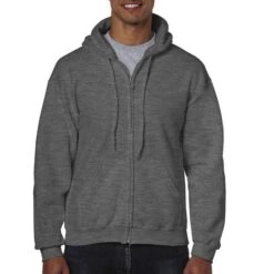 Gildan 18600 - Adult Full Zip Hooded Sweatshirt -Nicholson Boutique aHR0cDovL21lZGlhMi5kZXNpZ25wYXJ0bmVyLmZyL2MvcC83NjMvNzYzLTEyMDYtMS5qcGc