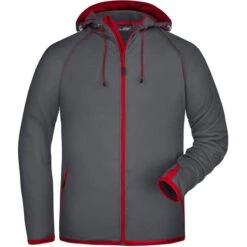 James & Nicholson JN571 - Men's Hooded Fleece -Nicholson Boutique aHR0cDovL21lZGlhMi5kZXNpZ25wYXJ0bmVyLmZyL2MvcC83ODI3Lzc4MjctMTA4NjMtMS5qcGc