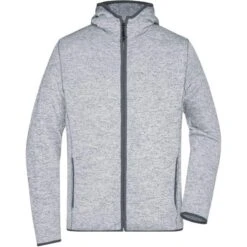 James & Nicholson JN589 - Men's Knitted Fleece Hoody -Nicholson Boutique aHR0cDovL21lZGlhMi5kZXNpZ25wYXJ0bmVyLmZyL2MvcC83ODMxLzc4MzEtMTA4NzEtMS5qcGc
