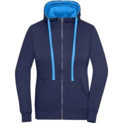 James & Nicholson JN962 - Ladies' Lifestyle Zip-Hoody -Nicholson Boutique aHR0cDovL21lZGlhMi5kZXNpZ25wYXJ0bmVyLmZyL2MvcC83ODU1Lzc4NTUtMTA4NzQtMS5qcGc