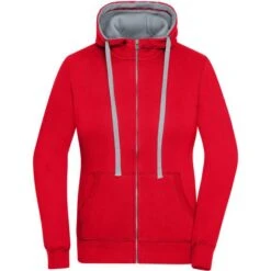 James & Nicholson JN962 - Ladies' Lifestyle Zip-Hoody -Nicholson Boutique aHR0cDovL21lZGlhMi5kZXNpZ25wYXJ0bmVyLmZyL2MvcC83ODU1Lzc4NTUtMTA4OTAtMS5qcGc