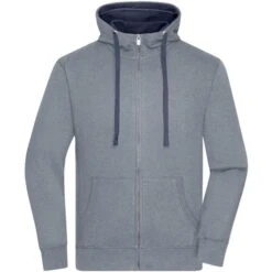 James & Nicholson JN963 - Men's Lifestyle Zip-Hoody -Nicholson Boutique aHR0cDovL21lZGlhMi5kZXNpZ25wYXJ0bmVyLmZyL2MvcC83ODU2Lzc4NTYtMTA4ODgtMS5qcGc