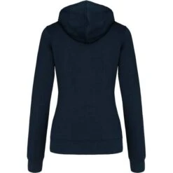 KARIBAN K467 - Sweat-shirt Zippé Capuche Contrastée Femme -Nicholson Boutique aHR0cDovL21lZGlhMi5kZXNpZ25wYXJ0bmVyLmZyL2MvcC84NjI2Lzg2MjYtNTQwNy0yLmpwZw