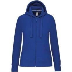 KARIBAN K464 - Sweat-shirt Zippé Capuche Femme -Nicholson Boutique aHR0cDovL21lZGlhMi5kZXNpZ25wYXJ0bmVyLmZyL2MvcC84NjI3Lzg2MjctMTM4My0xLmpwZw