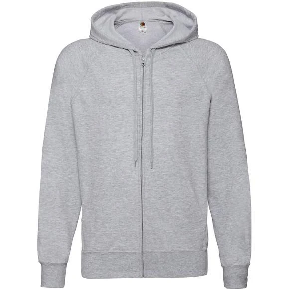 FRUIT OF THE LOOM 62-144-0 - Lightweight Hooded Sweat Jacket 2 FRUIT OF THE LOOM 62-144-0 - Lightweight Hooded Sweat Jacket – Image 2