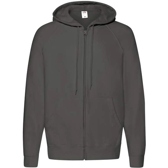 FRUIT OF THE LOOM 62-144-0 - Lightweight Hooded Sweat Jacket 5 FRUIT OF THE LOOM 62-144-0 - Lightweight Hooded Sweat Jacket – Image 5