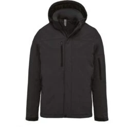 KARIBAN K650 - Parka Softshell Doublée Capuche Homme -Nicholson Boutique aHR0cDovL21lZGlhMi5kZXNpZ25wYXJ0bmVyLmZyL2MvcC8xMDYwOC8xMDYwOC0zNjcxLTEuanBn