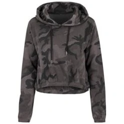 Build Your Brand BY065 - Ladies Camo Cropped Hoody -Nicholson Boutique aHR0cDovL21lZGlhMi5kZXNpZ25wYXJ0bmVyLmZyL2MvcC8xNDM0Ny8xNDM0Ny0xNjQ4NS0xLmpwZw